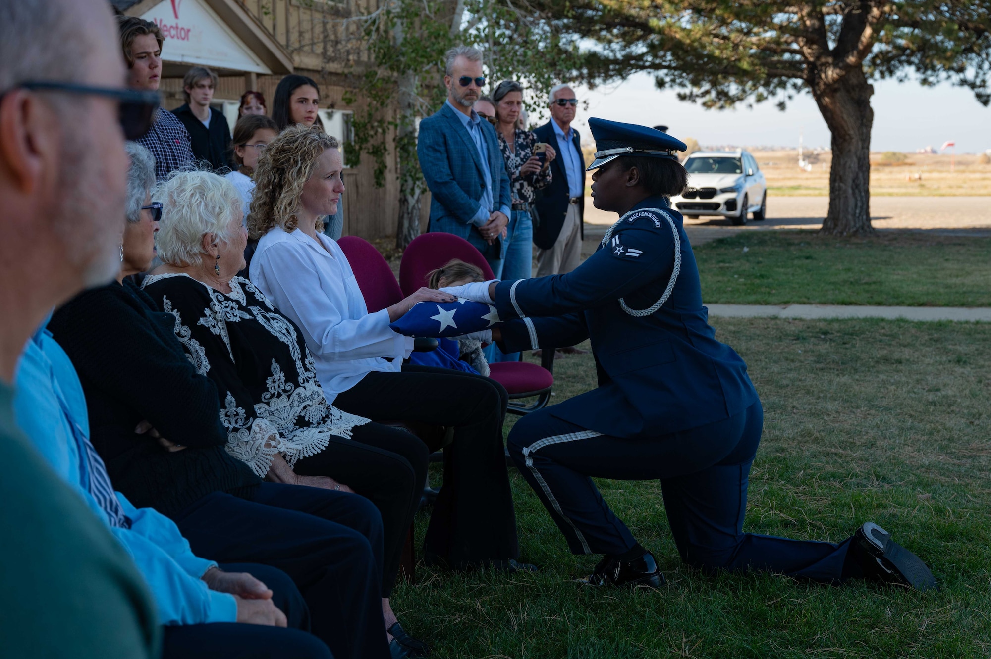 Honor Guard participates in a ceremony.