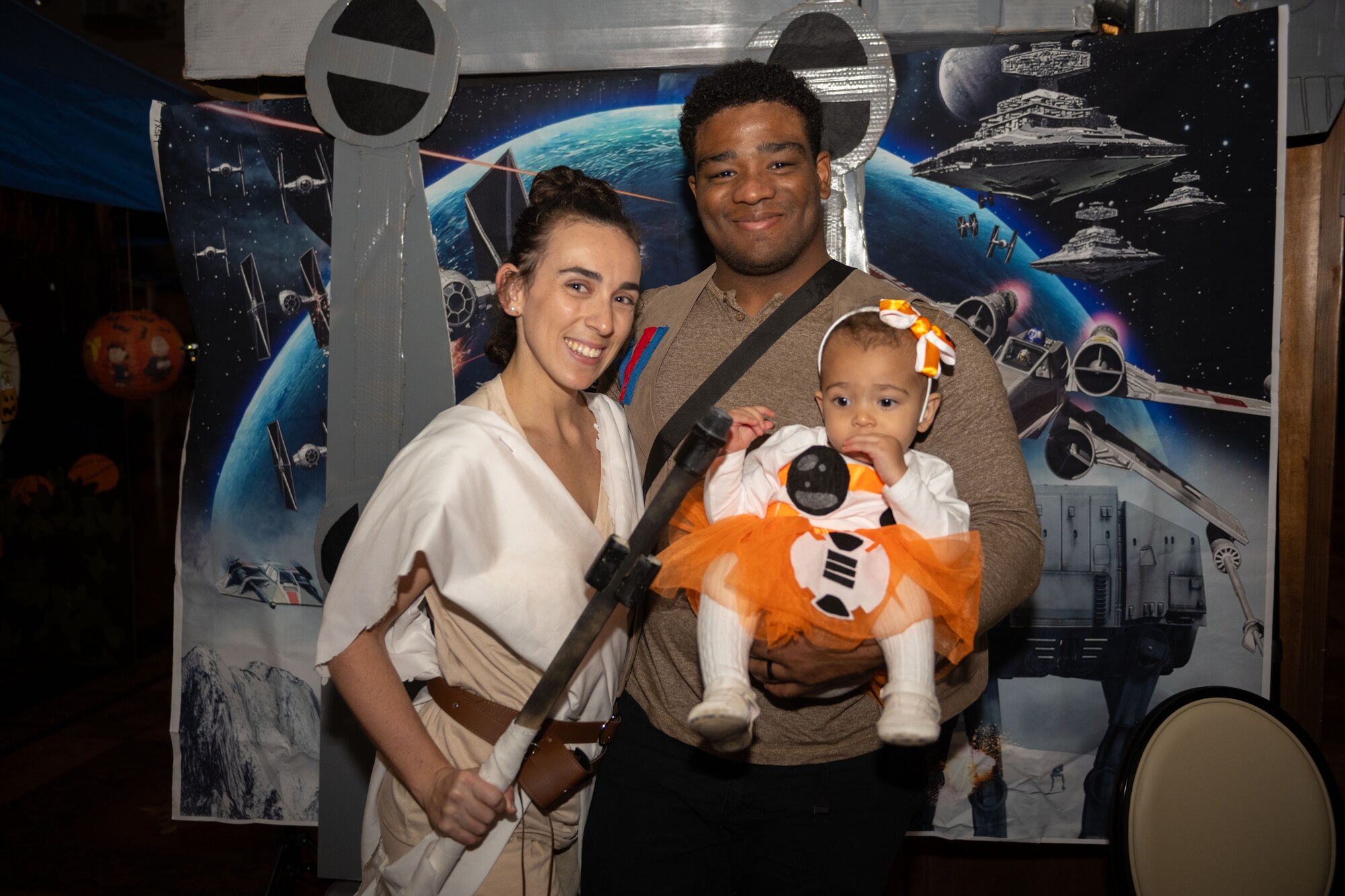 The base invited local community members to share in the American custom of trick-or-treating and enhance relations with host nation partners.