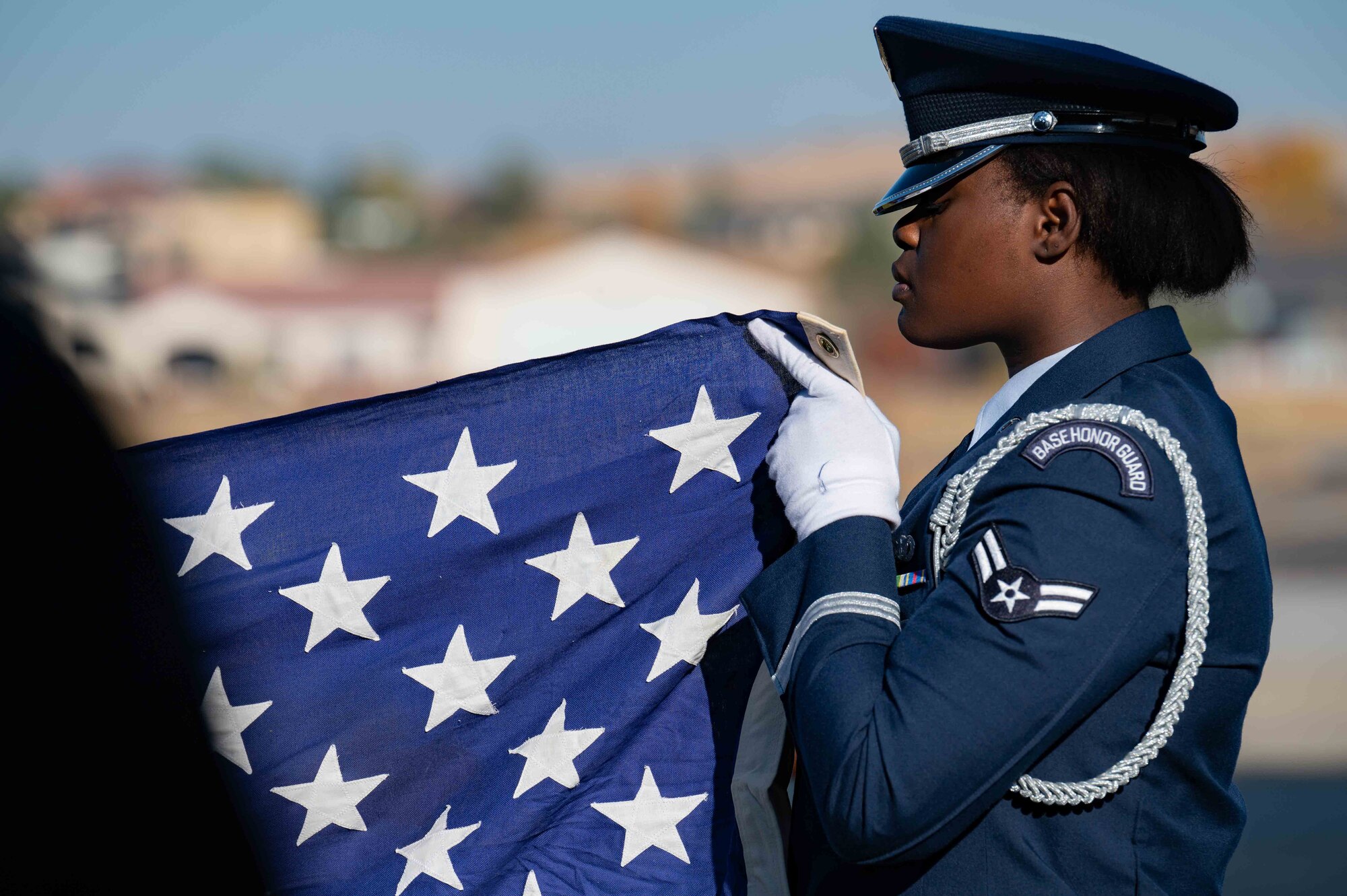 Honor Guard participates in a ceremony.