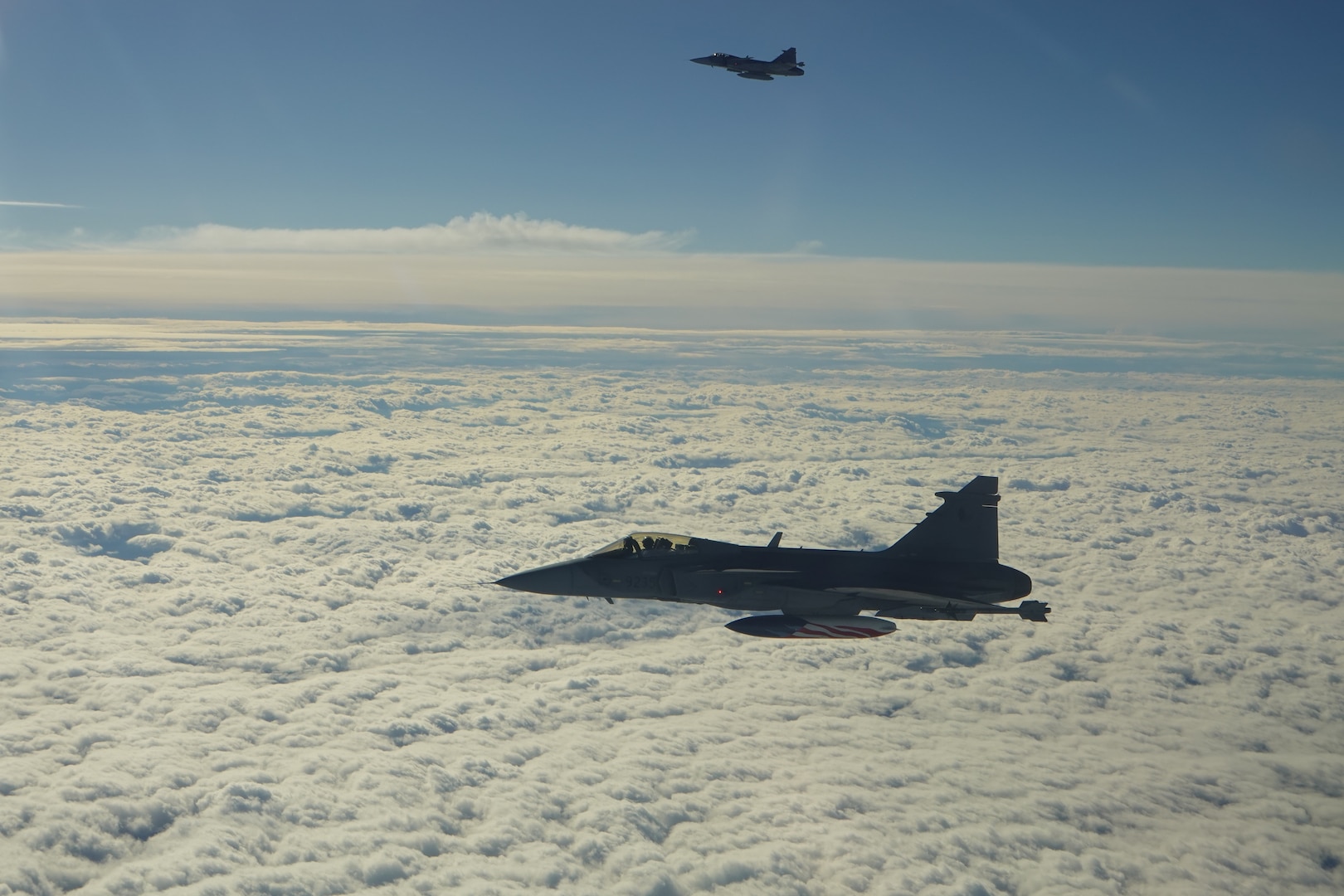 U.S. Air Force B-1B bombers from Dyess Air Force Base, Texas currently deployed to RAF Fairford, United Kingdom, undertook a comprehensive Bomber Task Force mission, collaborating closely with fighter jets from NATO Allies Czech Republic and Hungary over eastern Europe October 26, 2023.