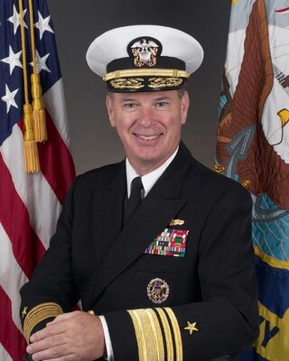 Official photo of Vice Adm. (ret) Barry M. Costello
