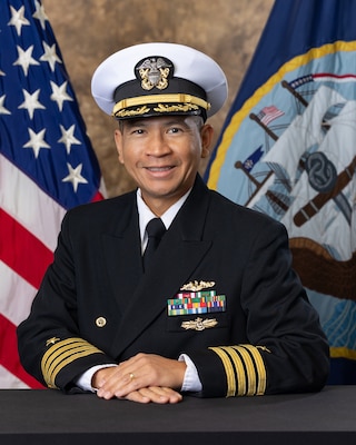 Portrait of Captain Rex A. Boonyobhas Commanding Officer, Naval Surface Warfare Center, Crane Division