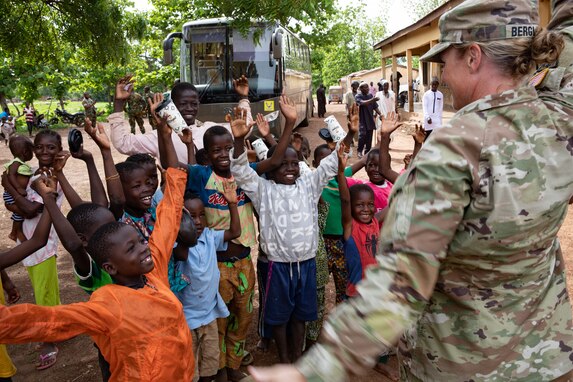 U.S. military and Ghana Armed Forces provide medical care to civilians