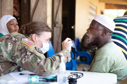 U.S. military and Ghana Armed Forces provide medical care to civilians