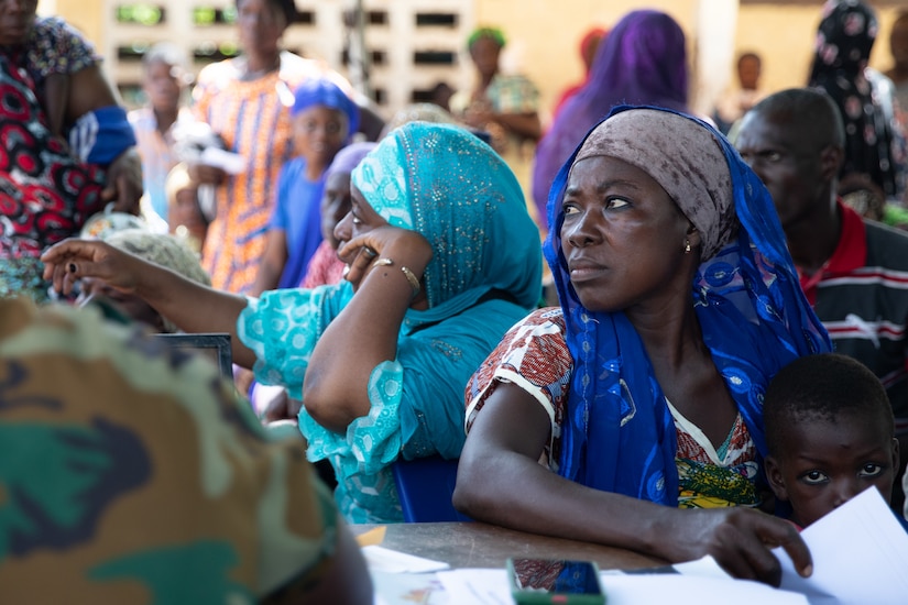 U.S. military and Ghana Armed Forces provide medical care to civilians