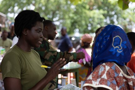 U.S. military and Ghana Armed Forces provide medical care to civilians