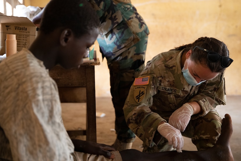 U.S. military and Ghana Armed Forces provide medical care to civilians