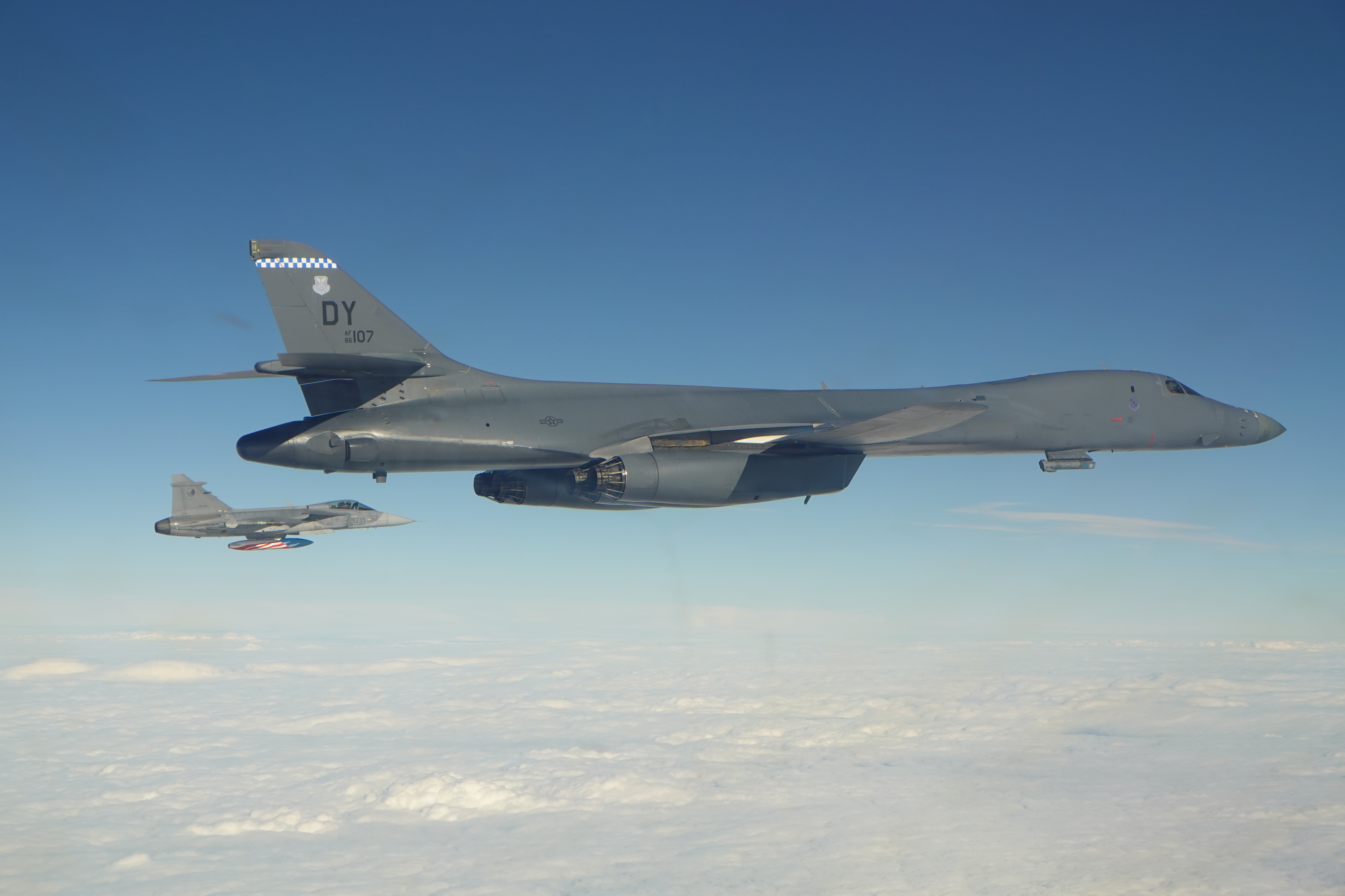 U.S. B 1B Lancers conduct vital Bomber Task Force mission in