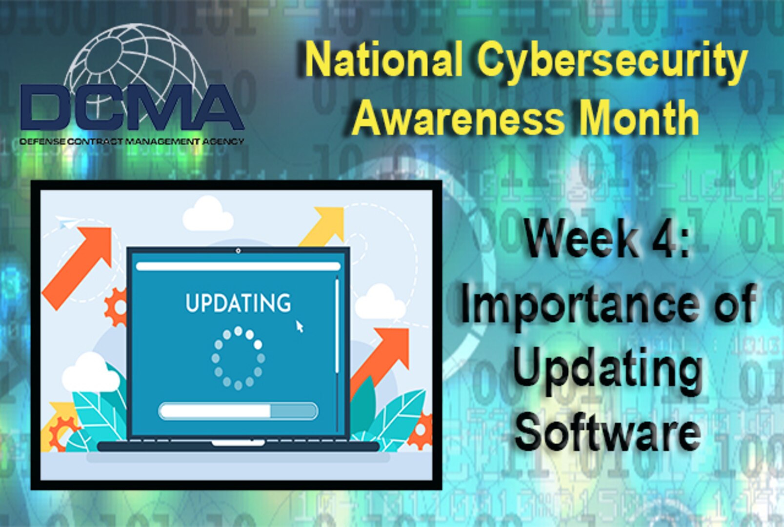 Graphic depicting National Cybersecurity Awareness Month Week 4.