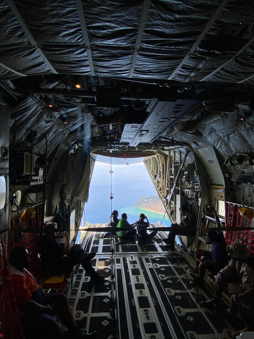 The U.S. Coast Guard was on scene to provide timely assistance and support to the island nation of Vanuatu following the devastating impact of Tropical Cyclone Lola, Oct. 26, 2023. The Coast Guard received the request in the afternoon of Oct. 25 from the U.S. Embassy Port Moresby to support the Government of Vanuatu with post-storm overflight and assessment of ports and critical infrastructure following Tropical Cyclone Lola.