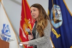 IMAGE: Brooke Bowler, the recruiting lead at Naval Surface Warfare Center Dahlgren Division, is recognized for receiving the Naval Sea Systems Command Human Resources Community MVP Award.