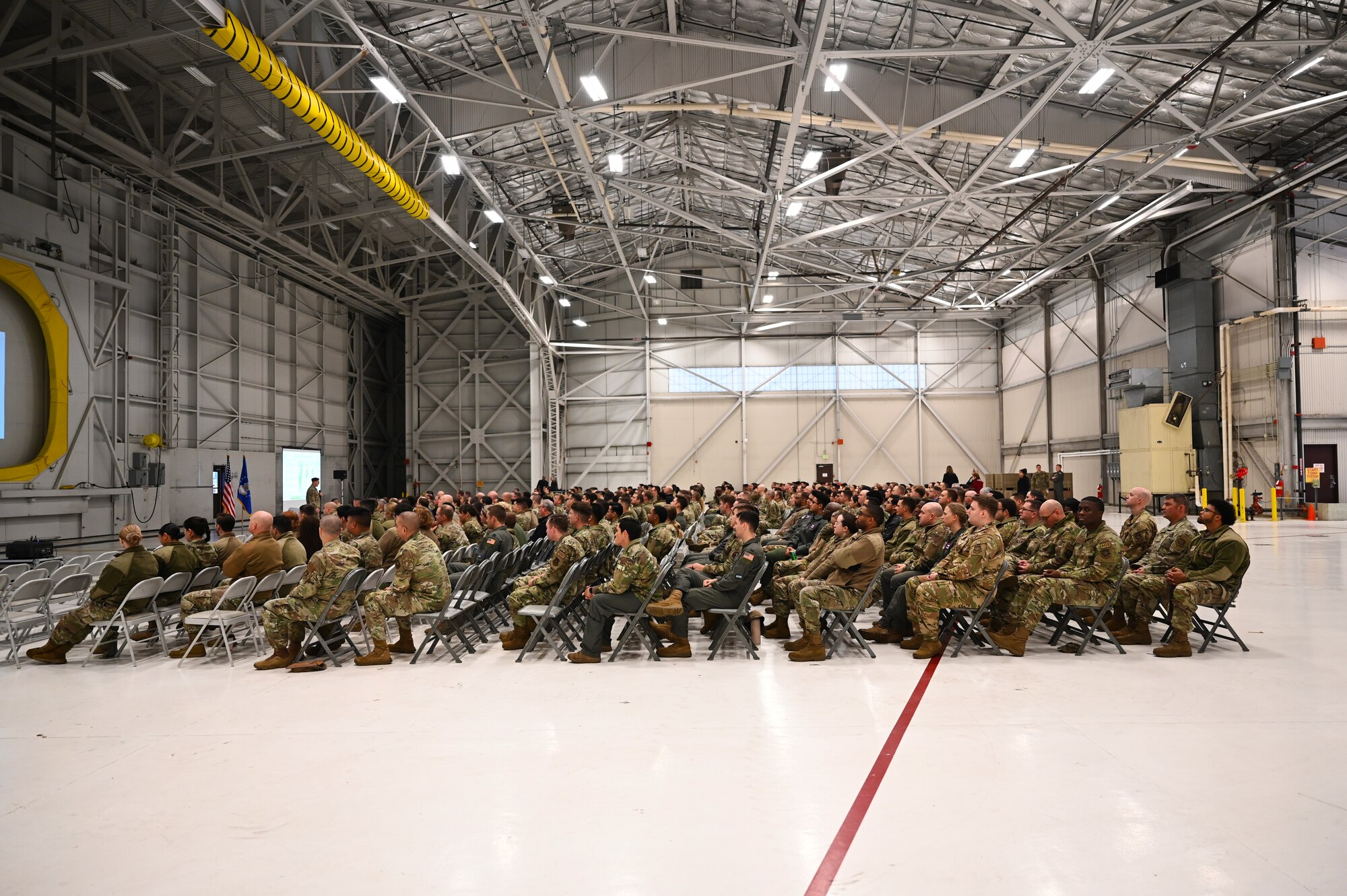 The 62d Airlift Wing holds a Wingman Day in honor of Domestic Violence Awareness Month at Joint Base Lewis-McChord, Wash., Oct. 25, 2023.