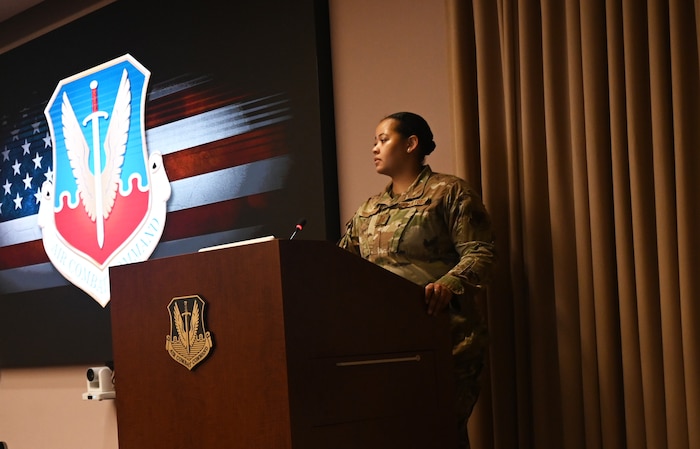 Captain Hershell Gaffney-Witherspoon, Chief of Training and Exercises in the ACC office of the Command Surgeon.