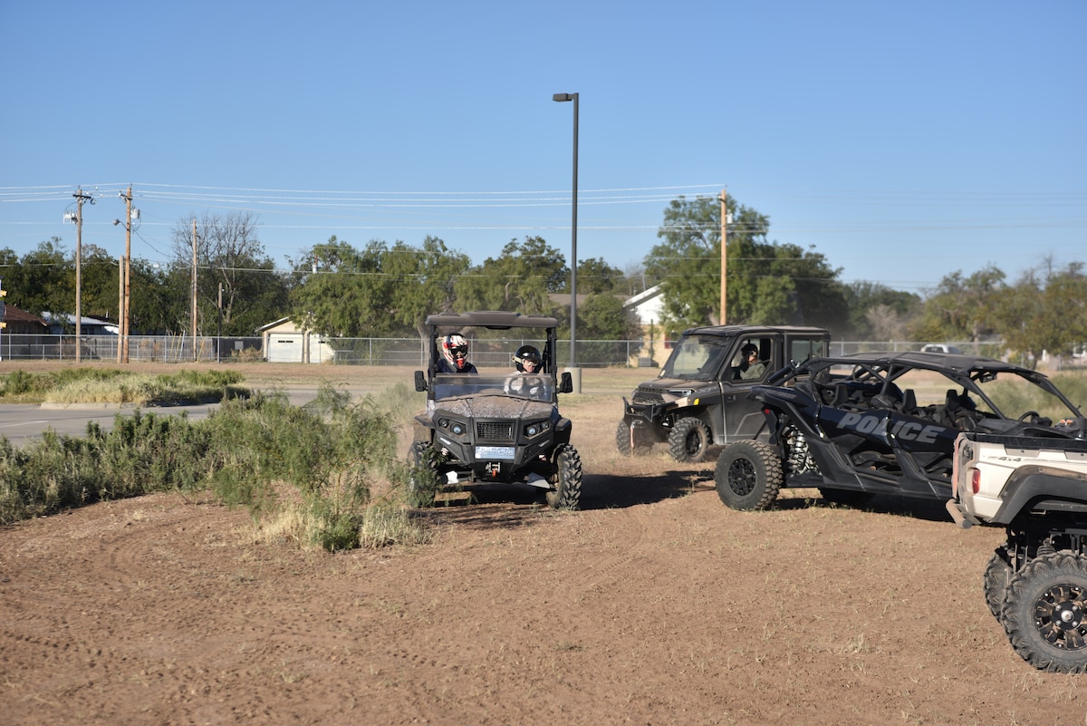 Goodfellow personnel participate in the Recreational Off-Highway Vehicle Association course practical exercise, Goodfellow Air Force Base, Texas, Oct. 17, 2023. The military operates ROHVs in various roles including search and rescue missions, border patrol and remote or rugged terrains where traditional vehicles may struggle. (U.S. Air Force photo by Airman James Salellas)