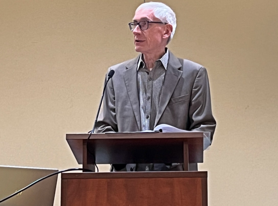 Gov. Tony Evers spoke at the Cybersecurity Summit in Green Bay