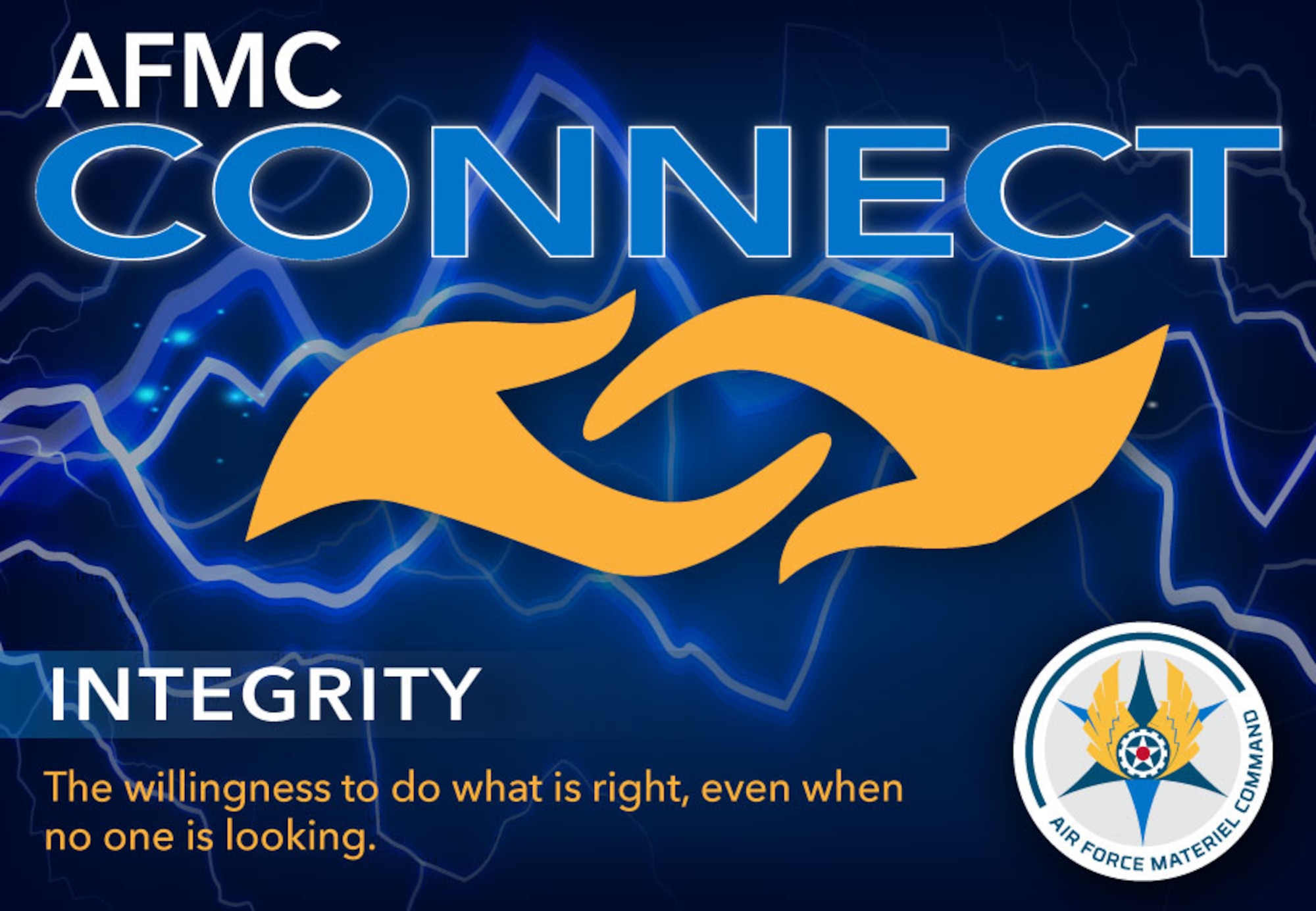 The AFMC Connect focus for October is integrity.