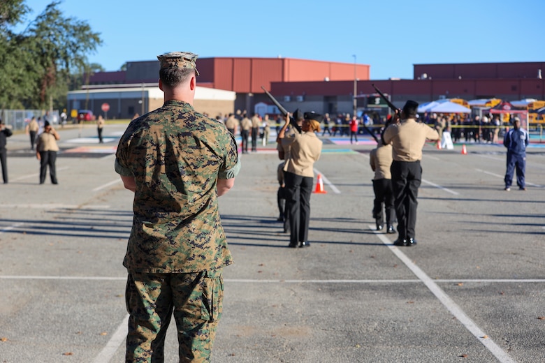 Marines and Sailors with Marine Corps Logistics Base Albany volunteered to help supervise and judge the NJROTC Area 12 Sanctioned Drill Meet at Lee County High School on October 21, 2023.

Area 12 consists of all JROTC units within the state of Georgia, as well as a few units in Northern Florida. The competition included a series of events occurring throughout the day consisting of academics, athletics, personnel inspections, and multiple forms of drill.