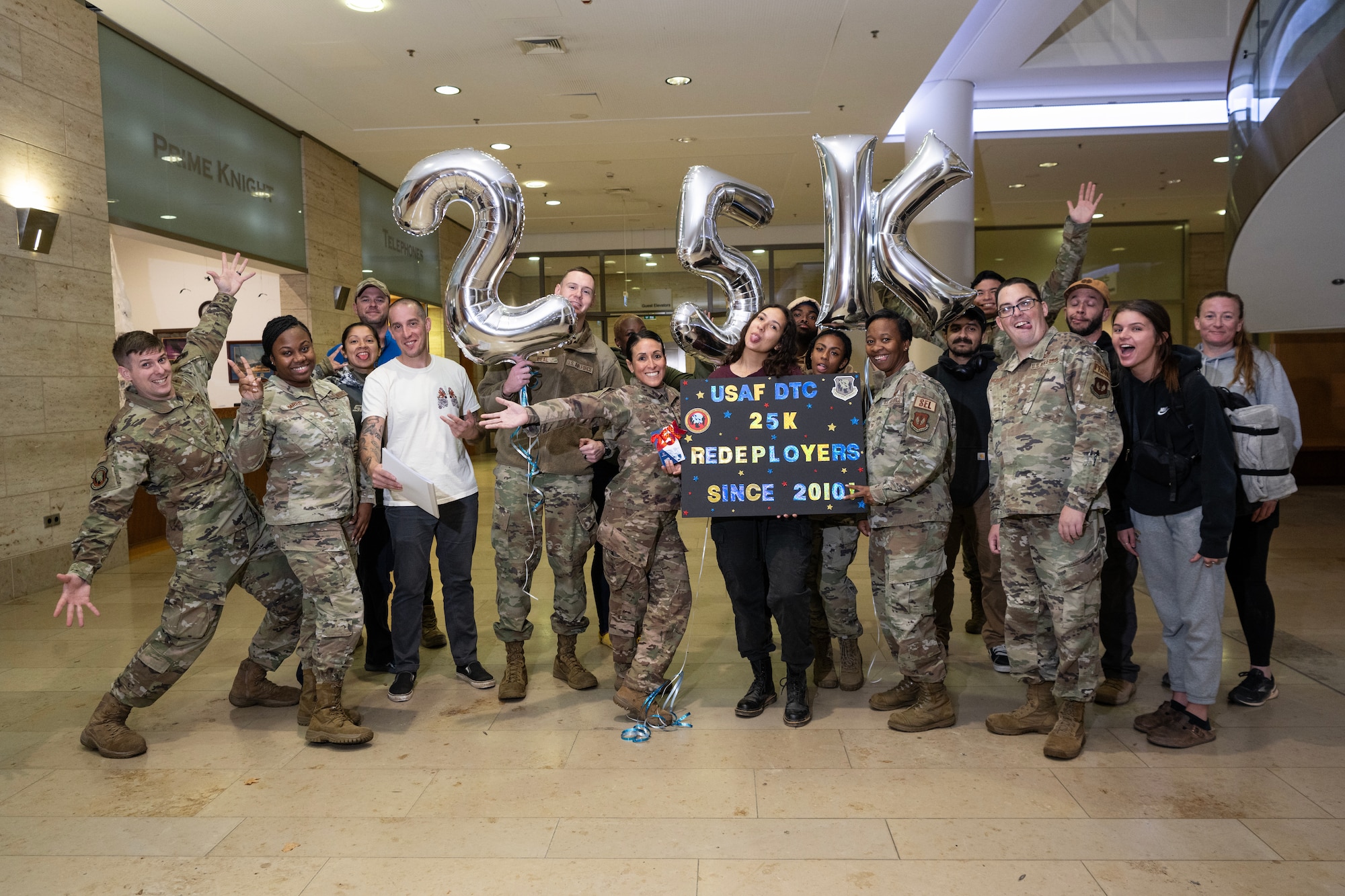 A group poses for a picture