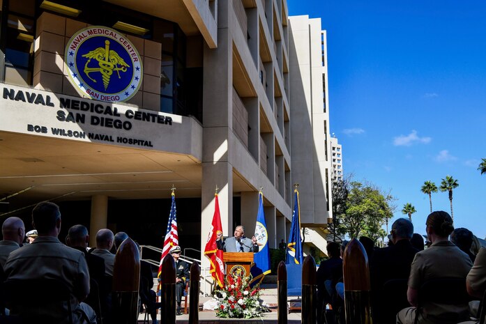 SECNAV Carlos Del Toro announces the future Bethesda-class expeditionary medical ship will be named USNS Balboa (EMS 2).