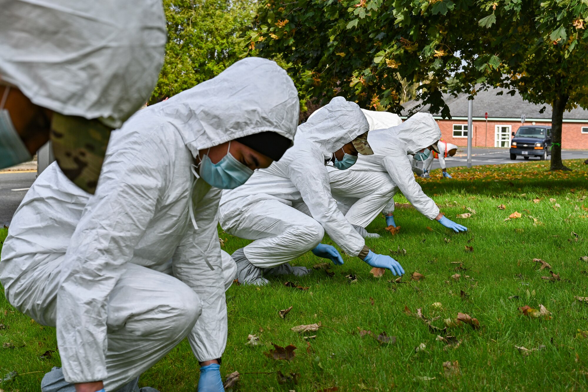 100th FSS Airmen simulated a search and recovery team to recover personal effects and human remains.