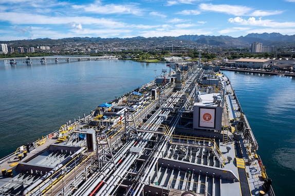 Joint Task Force-Red Hill (JTF-RH) begins the third overall transfer of fuel from the Red Hill Bulk Fuel Storage Facility (RHBFSF), at Joint Base Pearl Harbor-Hickam, Hawaii, Oct. 26, 2023.