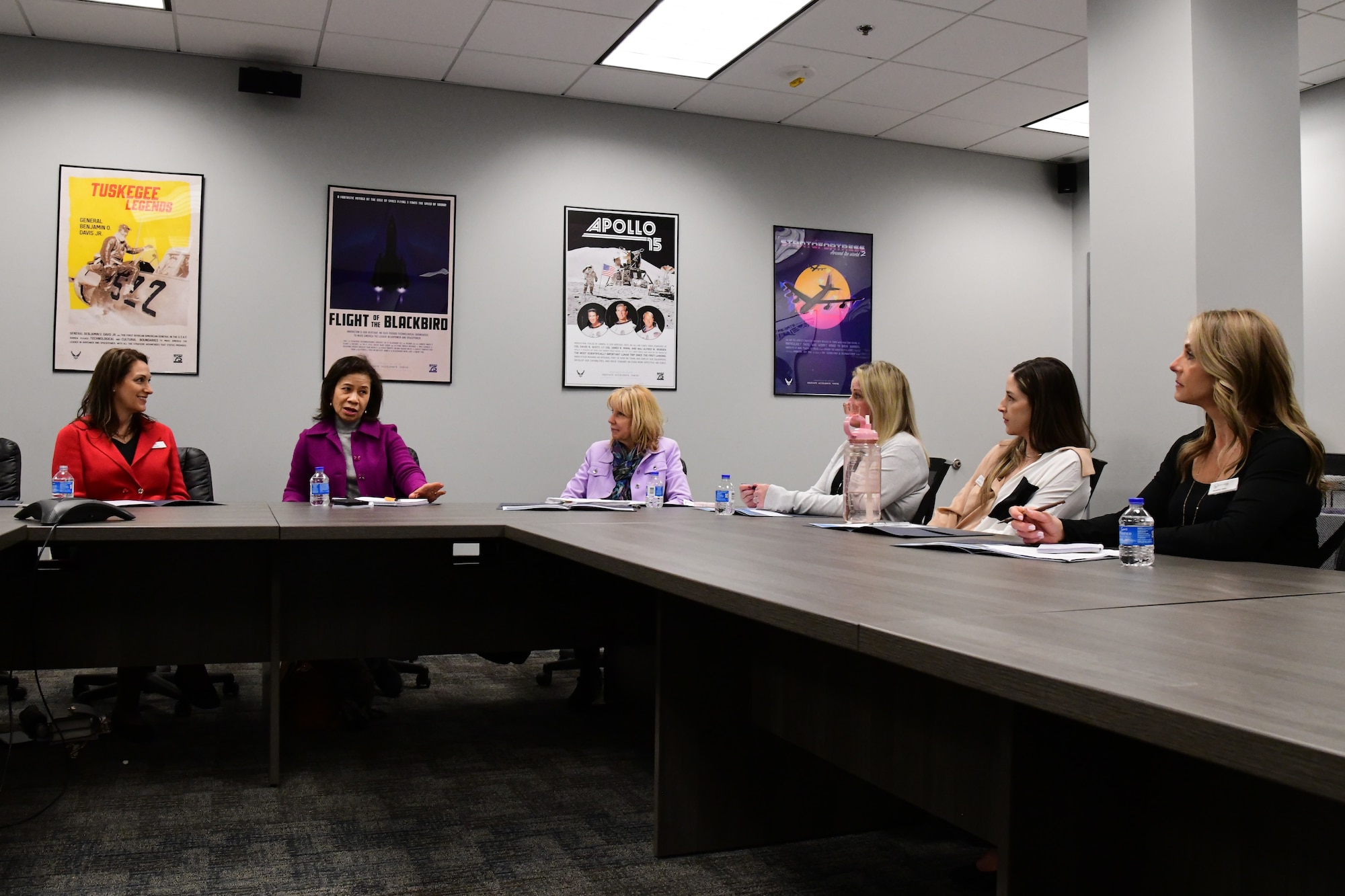 Key Spouses and Sharene Brown meet to discuss supporting members and their families.