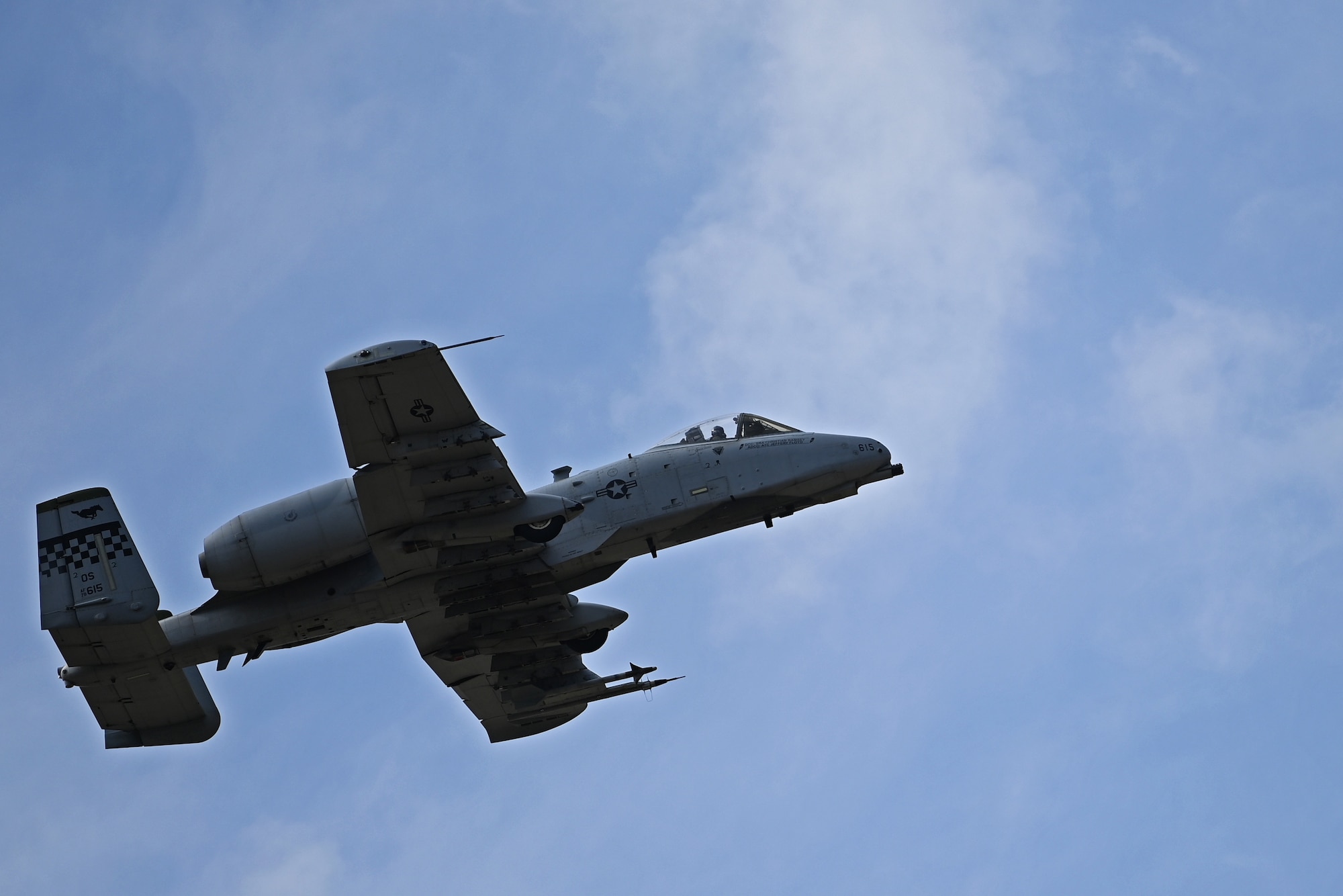 A U.S. Air Force A-10 Thunderbolt II conducts a Combat Search and Rescue demonstration during the 2023 Seoul International Aerospace and Defense Exhibition at Seoul Air Base, Republic of Korea, Oct. 22, 2023.