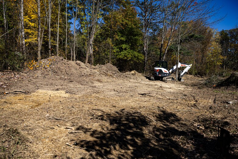 Maintenance work at the Shenango River Lake campground.