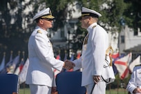 Rear Adm. Thomas J. Anderson relieved Vice Adm. William J. Galinis as (acting) Commander, Naval Sea Systems Command