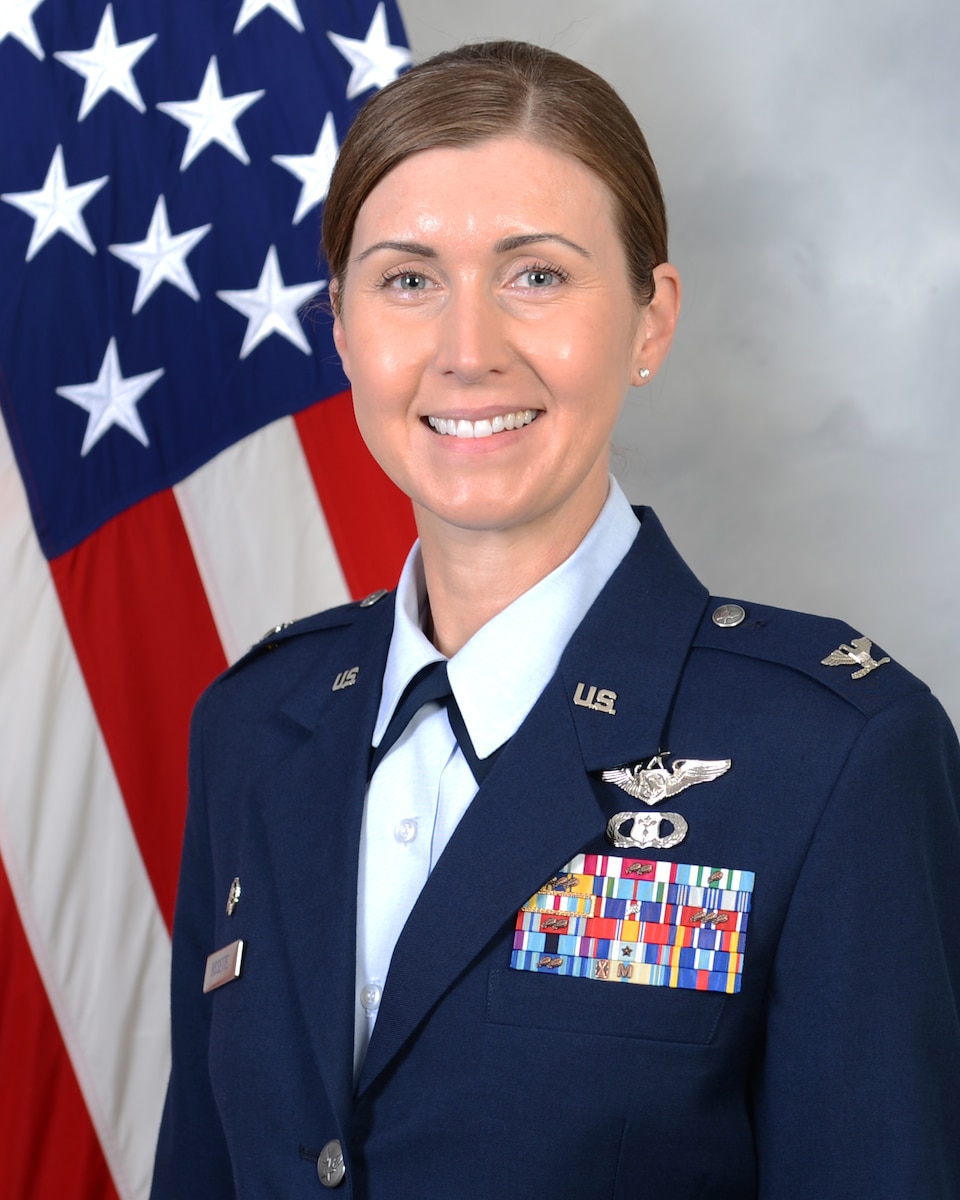Official photo of 225th Support Squadron commander