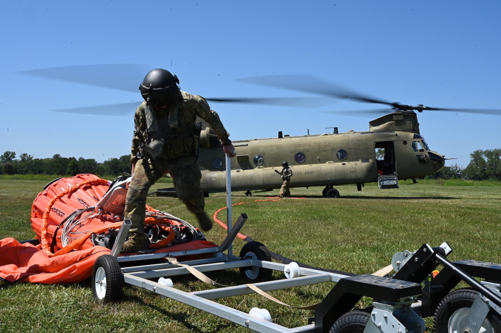 Louisiana National Guard aviation assets began water-drop missions Aug. 23, 2023, to combat wildfires in western Louisiana. They have been assisted by the Oklahoma, Alabama, Arkansas and Tennessee National Guard.