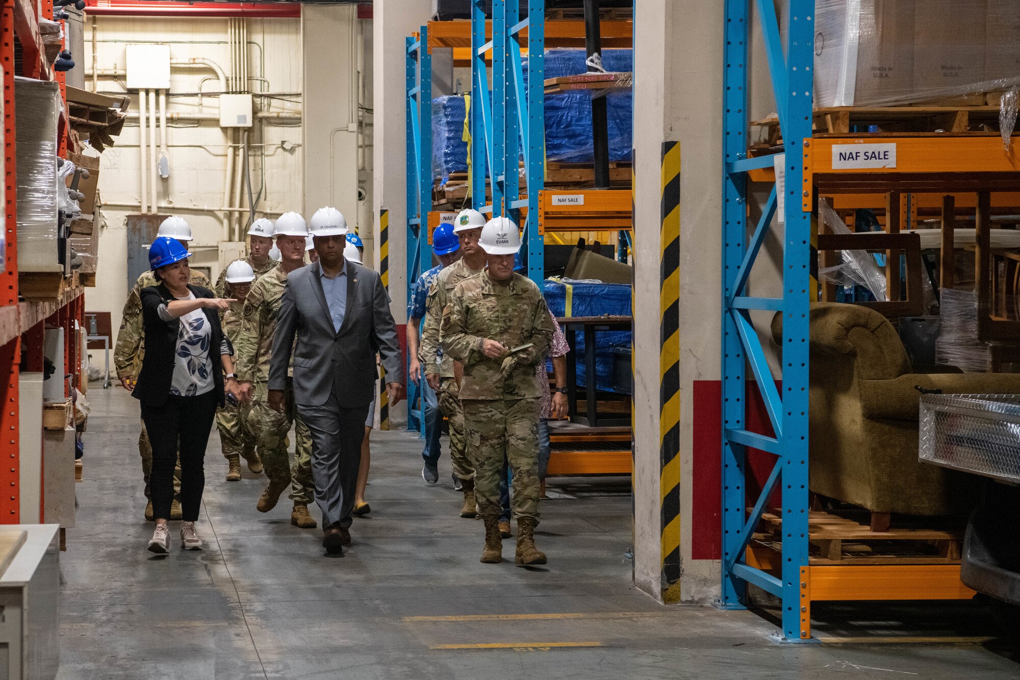 Dr. Chaudhary touring on base facilities