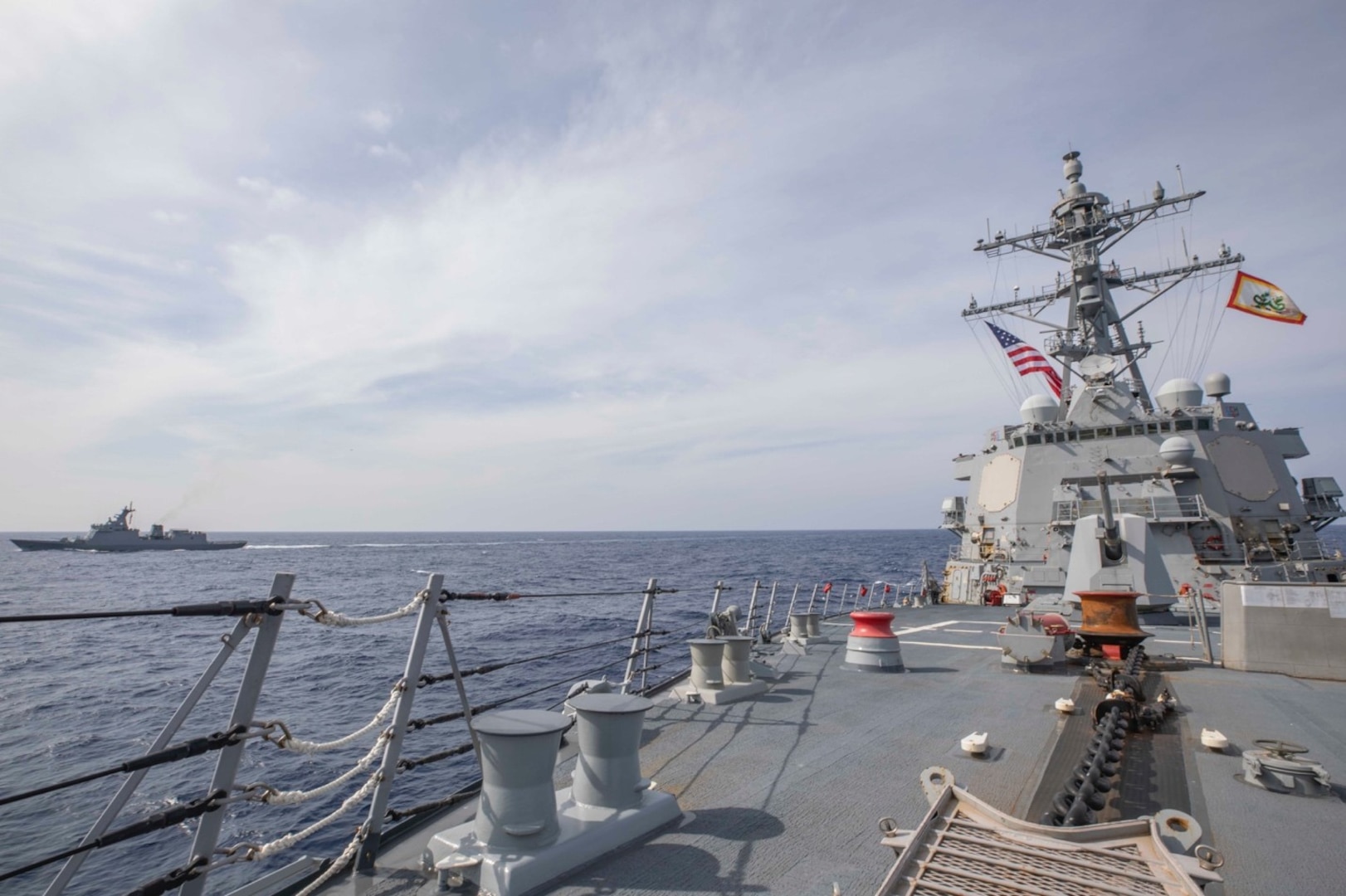 U.S., Philippine Navies conduct bilateral sail to enhance