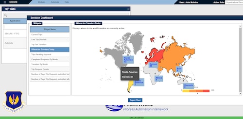 screenshot of SECURE app
