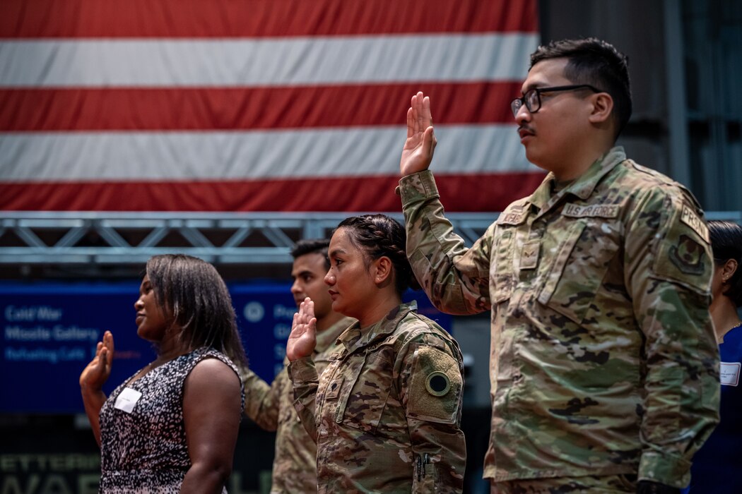 The National Museum of the U.S. Air Force holds a special naturalization ceremony