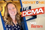 Graphic with photo of smiling woman and text "My DCMA" and "Sara Barnes."