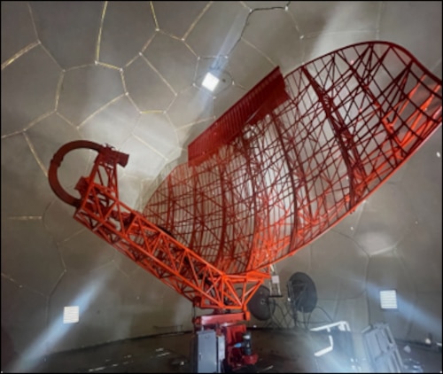 photo of long-range radar on Battle Mountain, Nevada