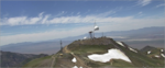 photo of long-range radar randome being moved on Battle Mountain, Nevada
