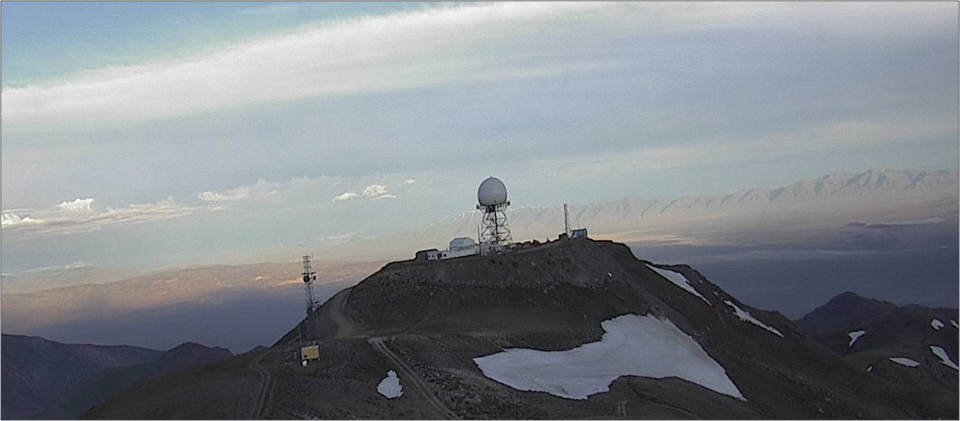 photo of long-range radar on Battle Mountain, Nevada