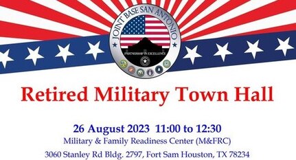 Retired Military Town Hall informs retired community, families