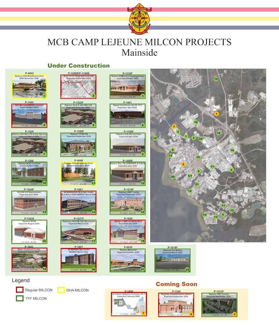 MCB Camp Lejeune Military Construction Projects
