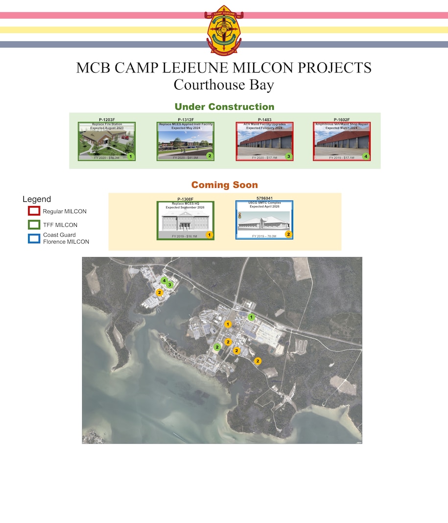 MCB Camp Lejeune Military Construction Projects