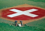 Neutral Territory! Warning marker on the Swiss border during World War II.