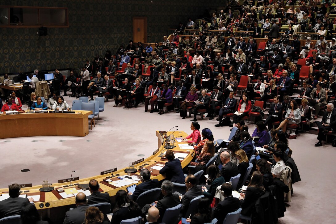 Women, Peace and Security: Security Council Open Debate, October 19, 2019. Photo by UN Women/Ryan Brown
(https://www.flickr.com/photos/unwomen/48982235008).