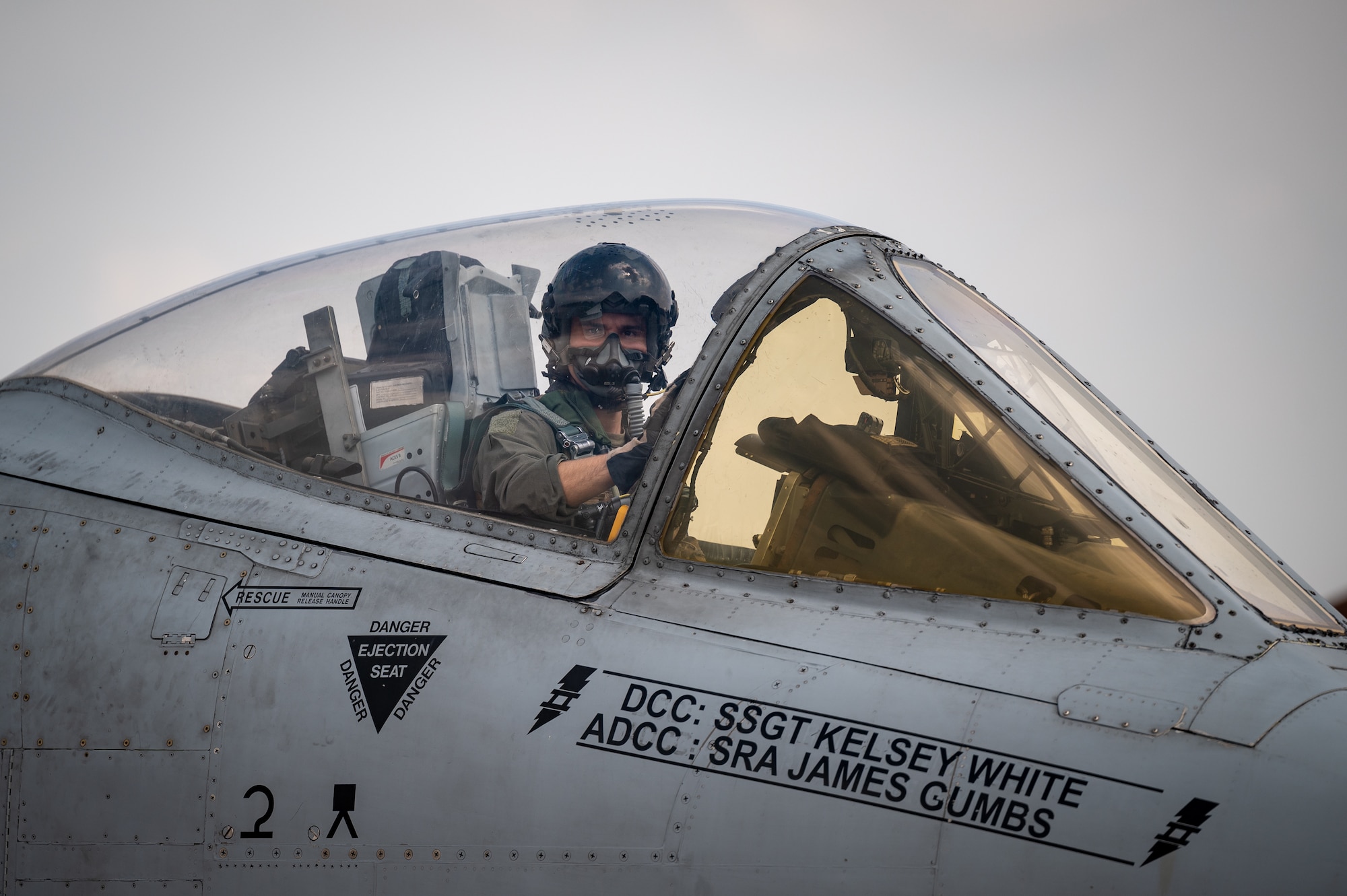 U.S. Air Force. Capt. John Kauffman, 25th Fighter Squadron pilot, prepares to taxi to the runway at Osan Air Base, Republic of Korea, Aug. 31, 2023. Aerial training missions enable the 51st Fighter Wing to cultivate highly skilled warriors dedicated to safeguarding the ROK and promoting regional stability. (U.S. Air Force photo by Staff Sgt. Thomas Sjoberg)