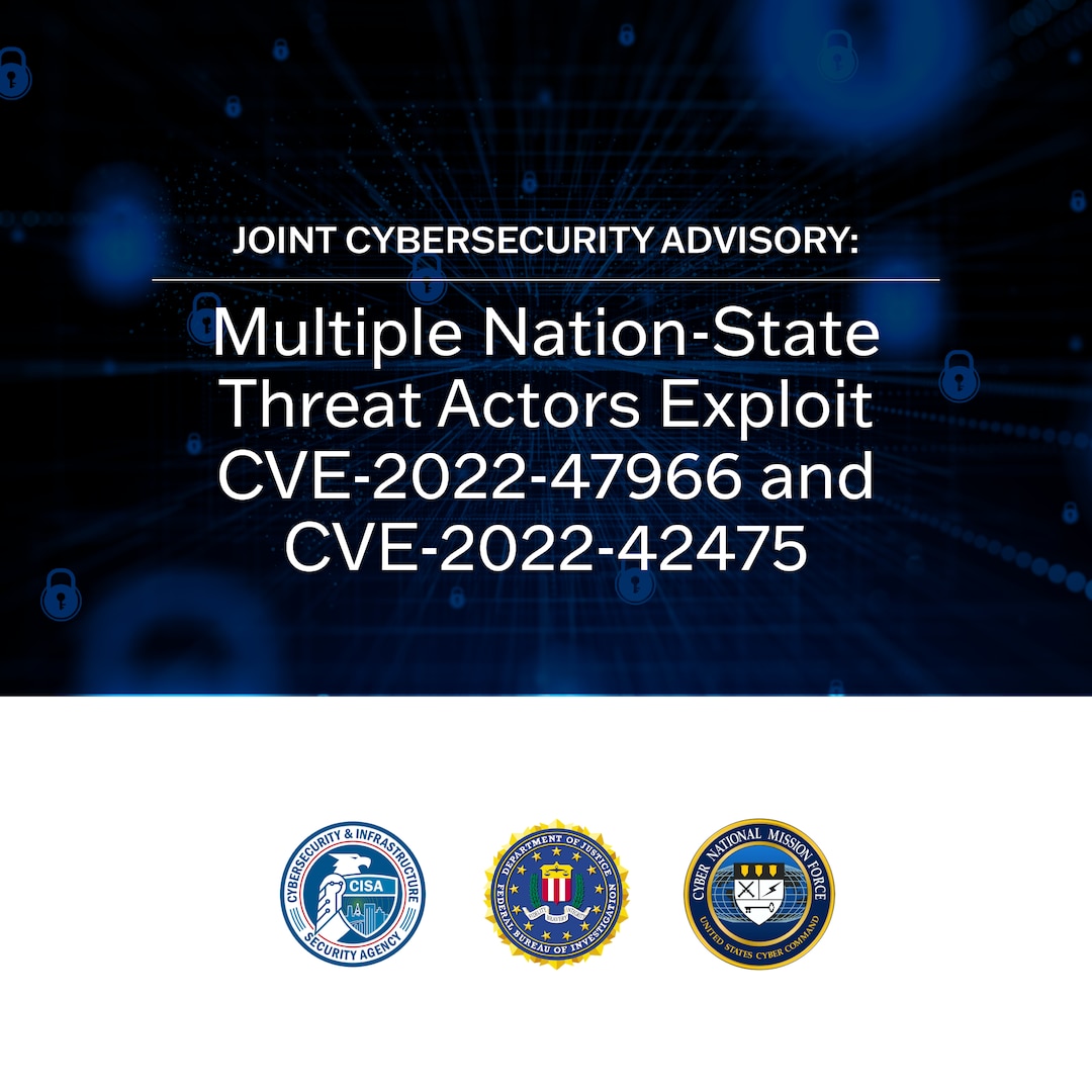 Joint Cybersecurity Advisory CVEs