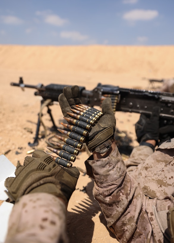 Bright Star 23: 4th Amphibious Assault Battalion Machine Gun Range