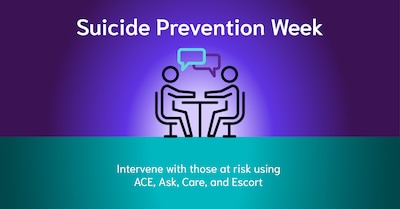 National Suicide Prevention Week is an annual week-long campaign in the United States to inform and engage health professionals and the general public about suicide prevention and warning signs of suicide. (Courtesy graphic)