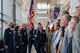 U.S. Air Force Airmen with flags