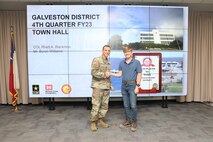 A commander's coin is a way for the commander to show their appreciation for a phenomenal job, on the spot.